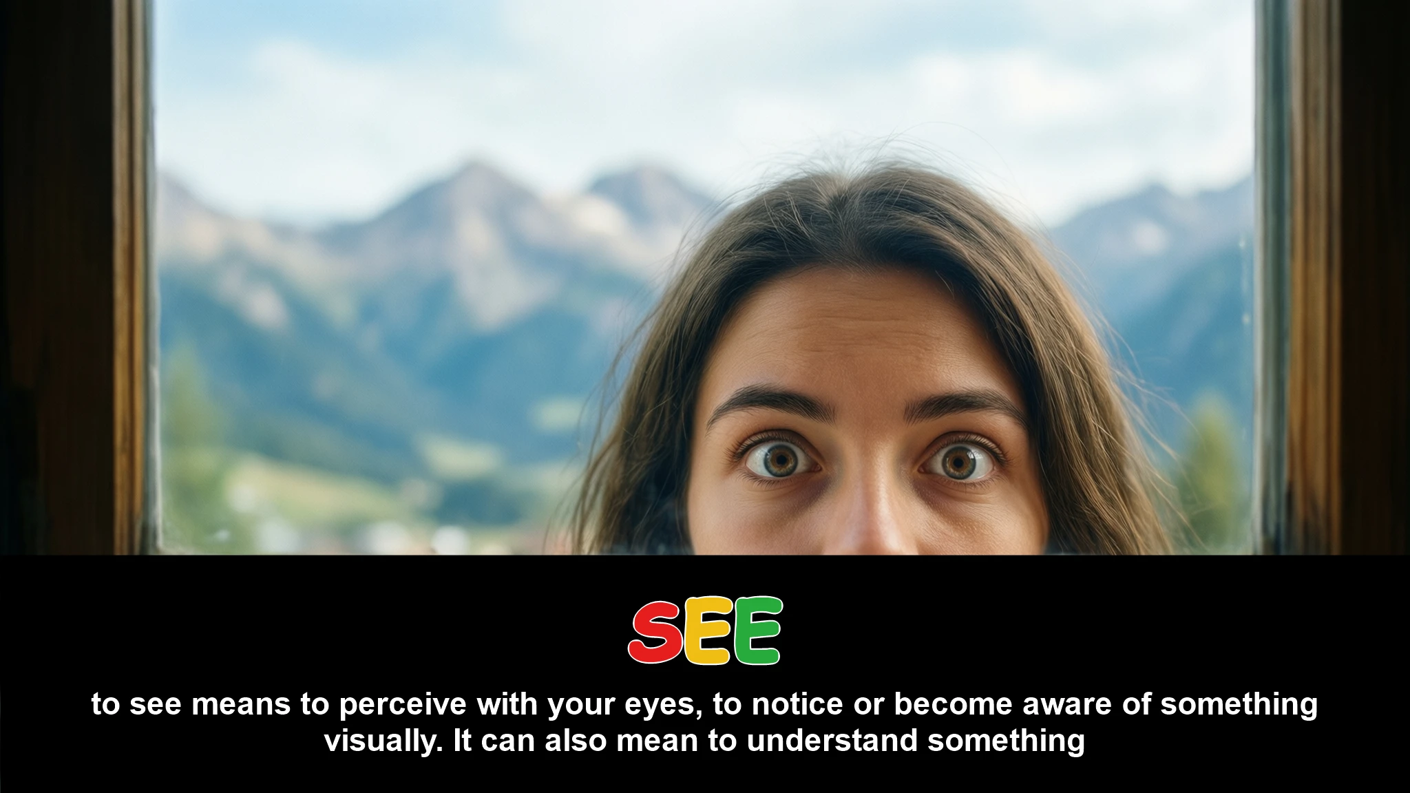 English Illustration for see